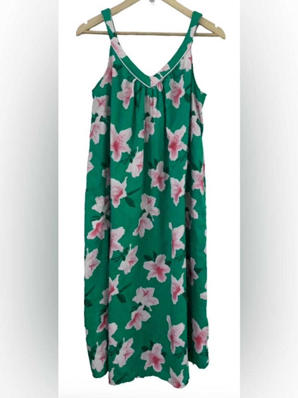 BedHead Green Maxi Skirt with Pink Floral Print